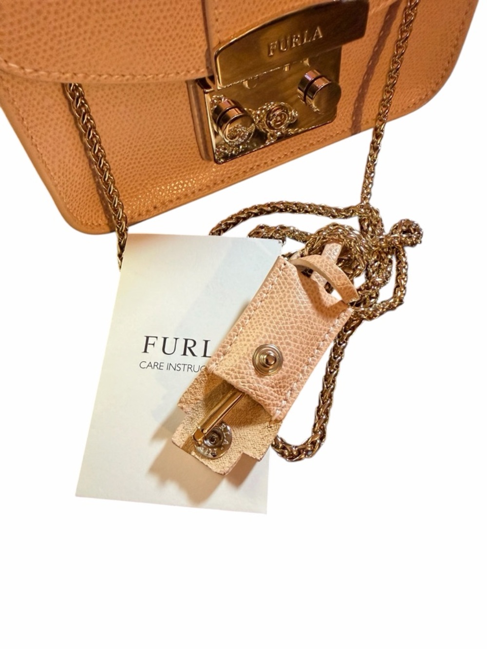 Furla Metropolis Mini Pebbled Leather Crossbody Bag - Picture 6 of 8